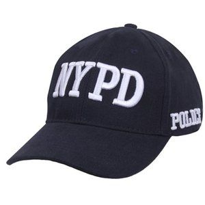 Navy NYPD with White Lettering Hat baseball cap unisex NWT